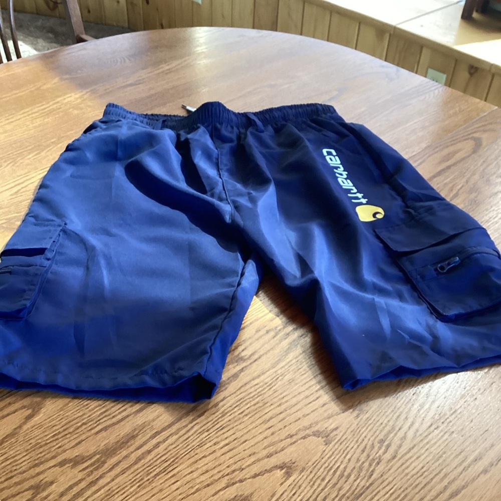 Men’s Zipper Pocket Hiking running shorts (Carhart logo]